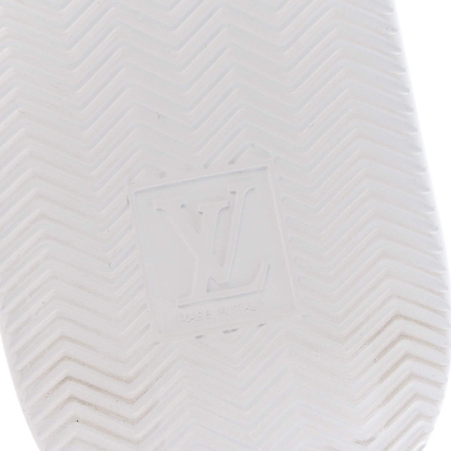 Louis Vuitton Grained Calfskin Embossed Monogram Mens Beverly Hills Sneakers 8.5 White 8 of 9