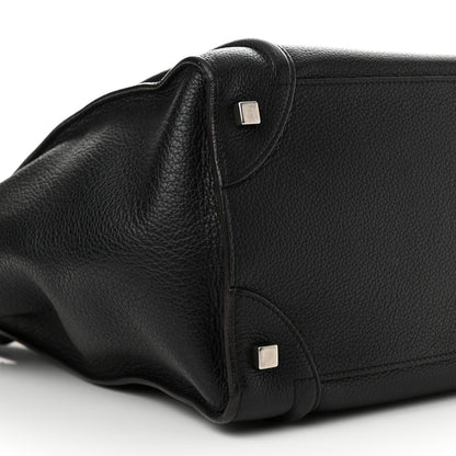 Celine Drummed Calfskin Mini Luggage Black 9 of 19