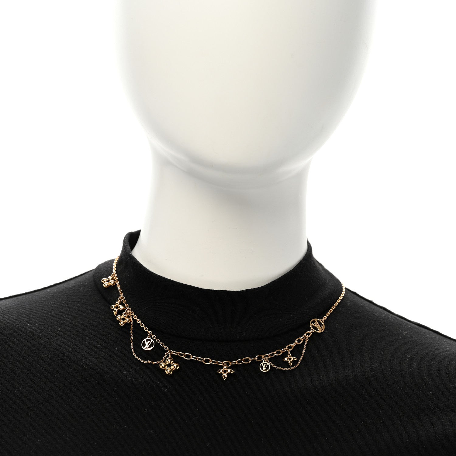 Louis Vuitton Blooming Supple Necklace Gold 2 of 7