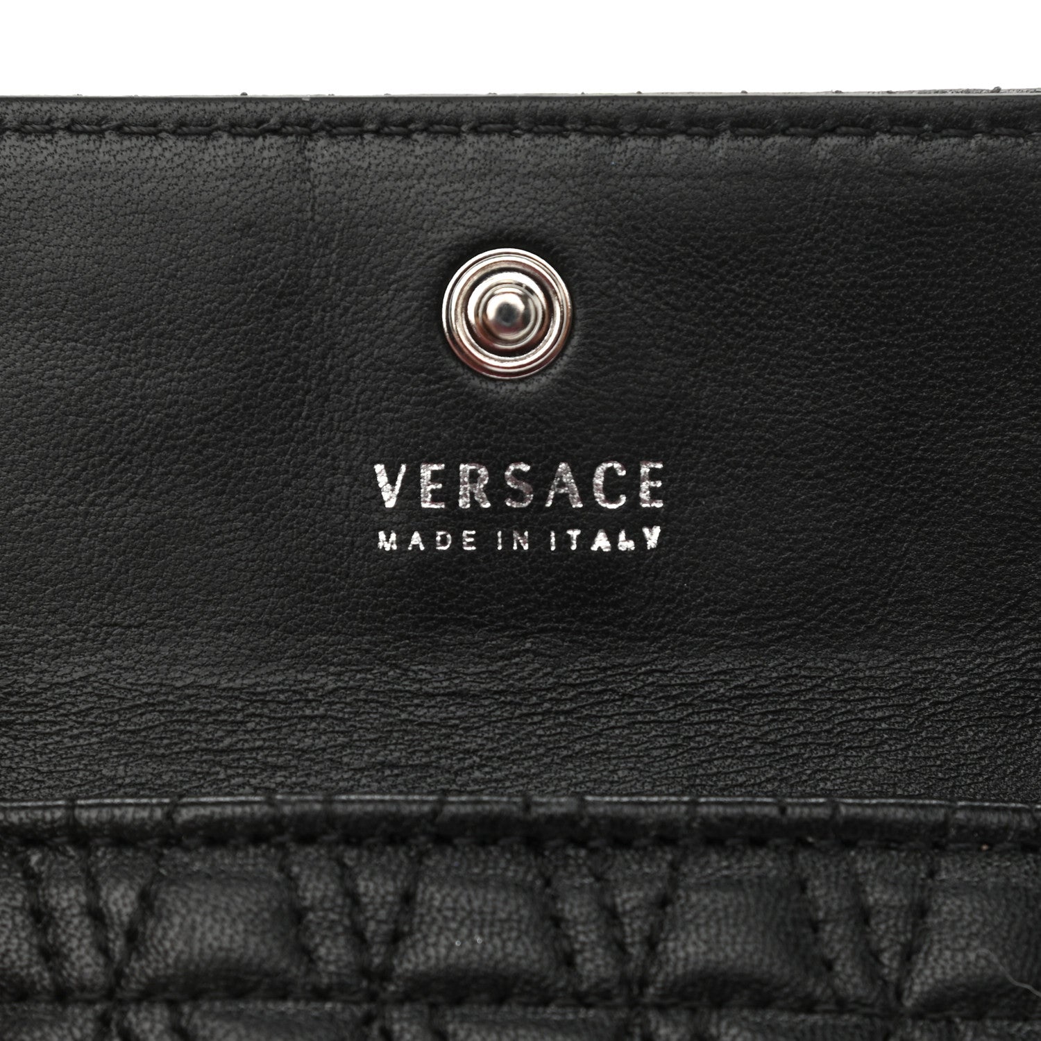 Versace Nappa Quilted Virtus Evening Bag Black 5 of 9