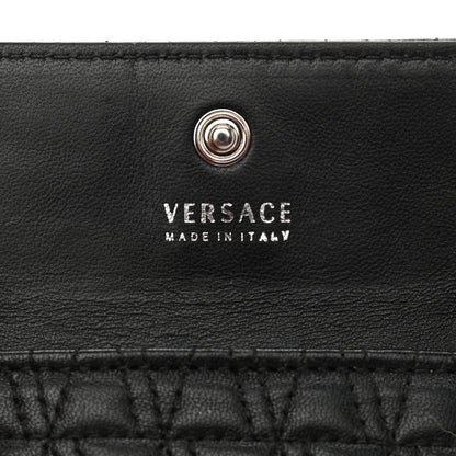 Versace Nappa Quilted Virtus Evening Bag Black 5 of 9