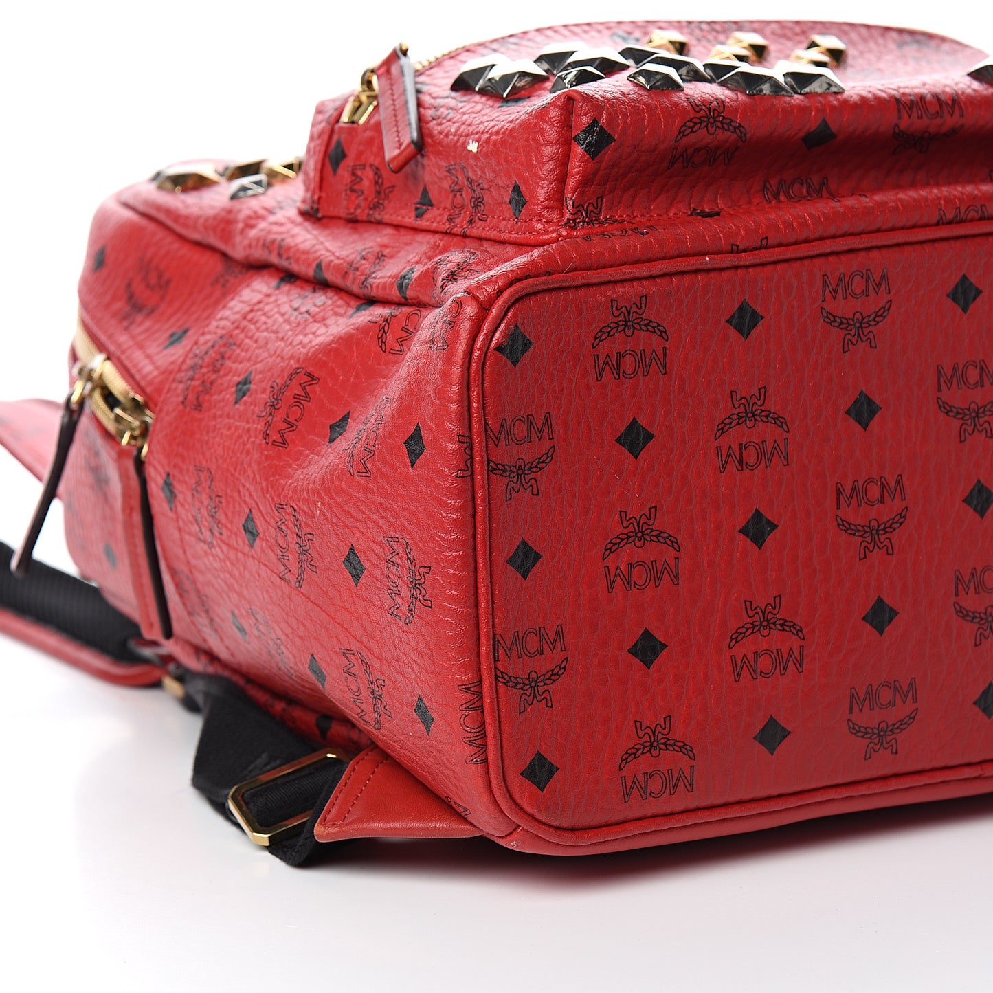 Visetos Studded Medium Stark M Backpack Red