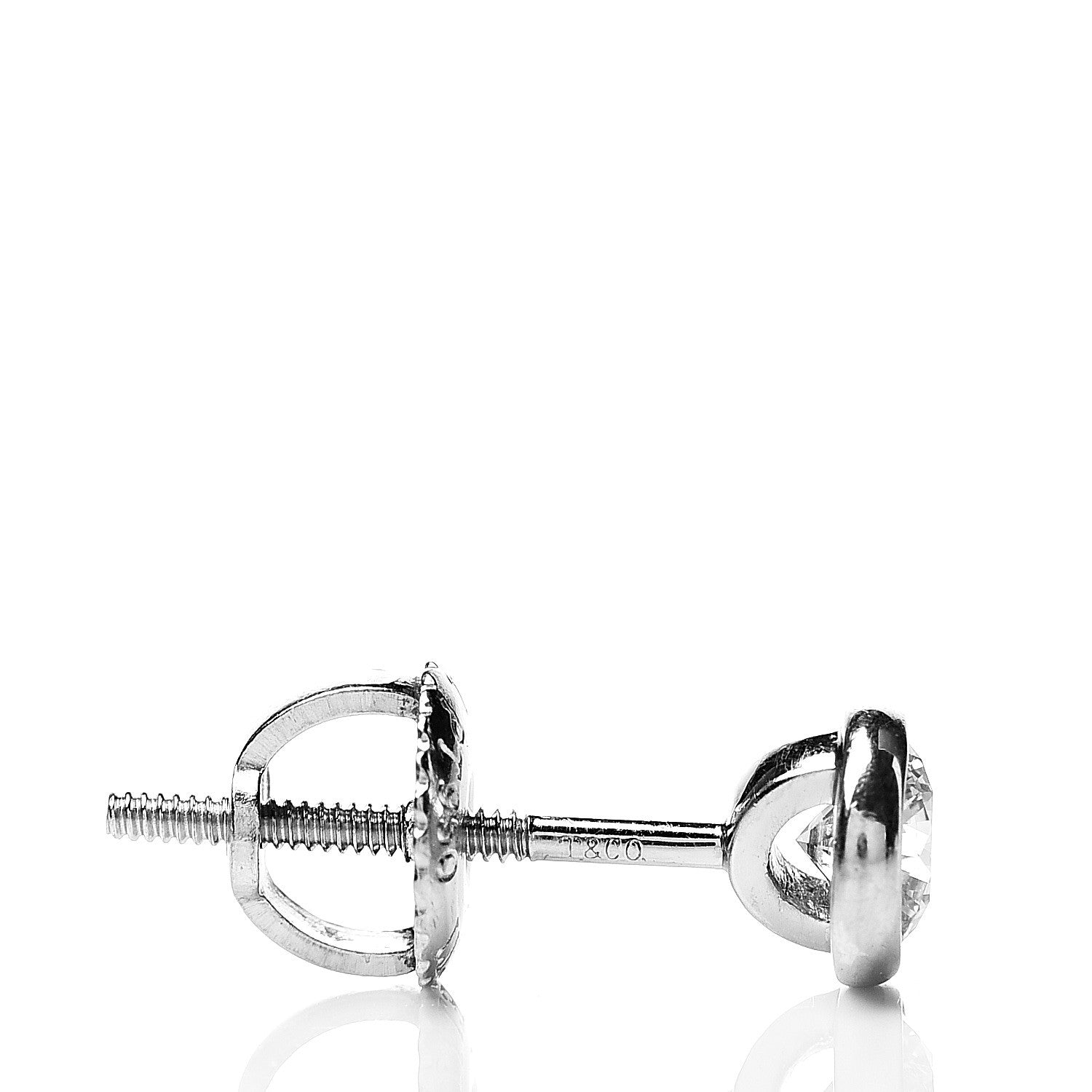 Tiffany Platinum Diamond .40ctw Elsa Peretti Diamonds By The Yard Earrings 4 of 4