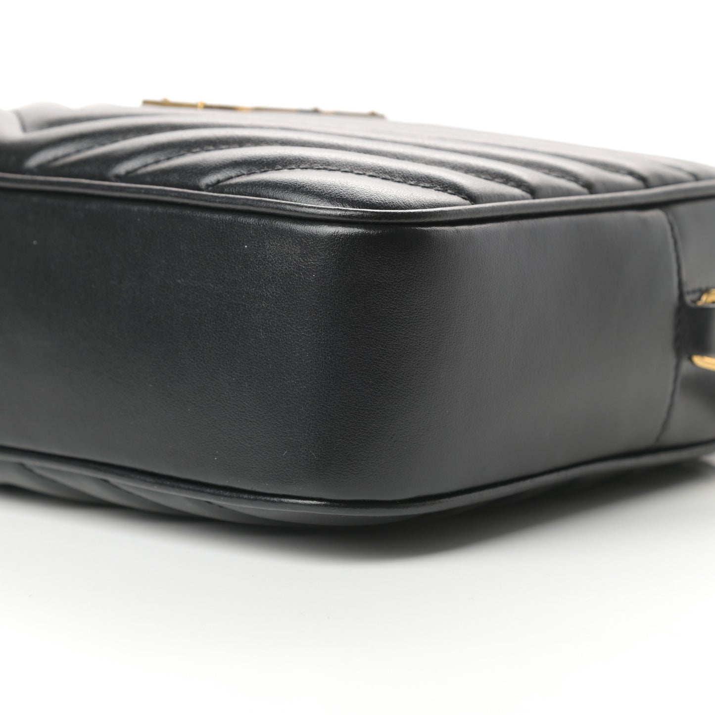 Calfskin Matelasse Monogram Lou Camera Bag Black