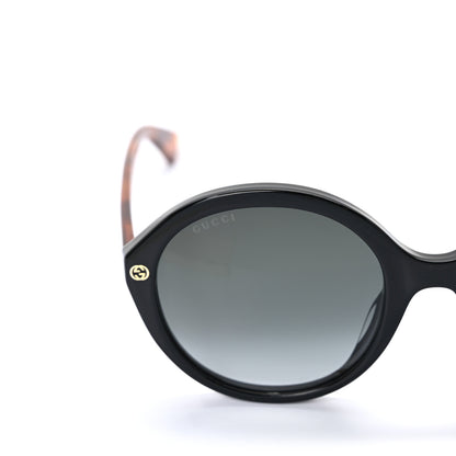 Gucci Acetate Round Sunglasses GG0023S Black Tortoise 5 of 8