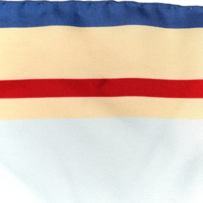 Chanel Silk CC Logo Rue Cambon Square Scarf Multicolor 4 of 4