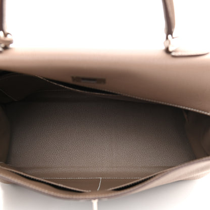 Hermes Togo Kelly Retourne 35 Etoupe 5 of 9
