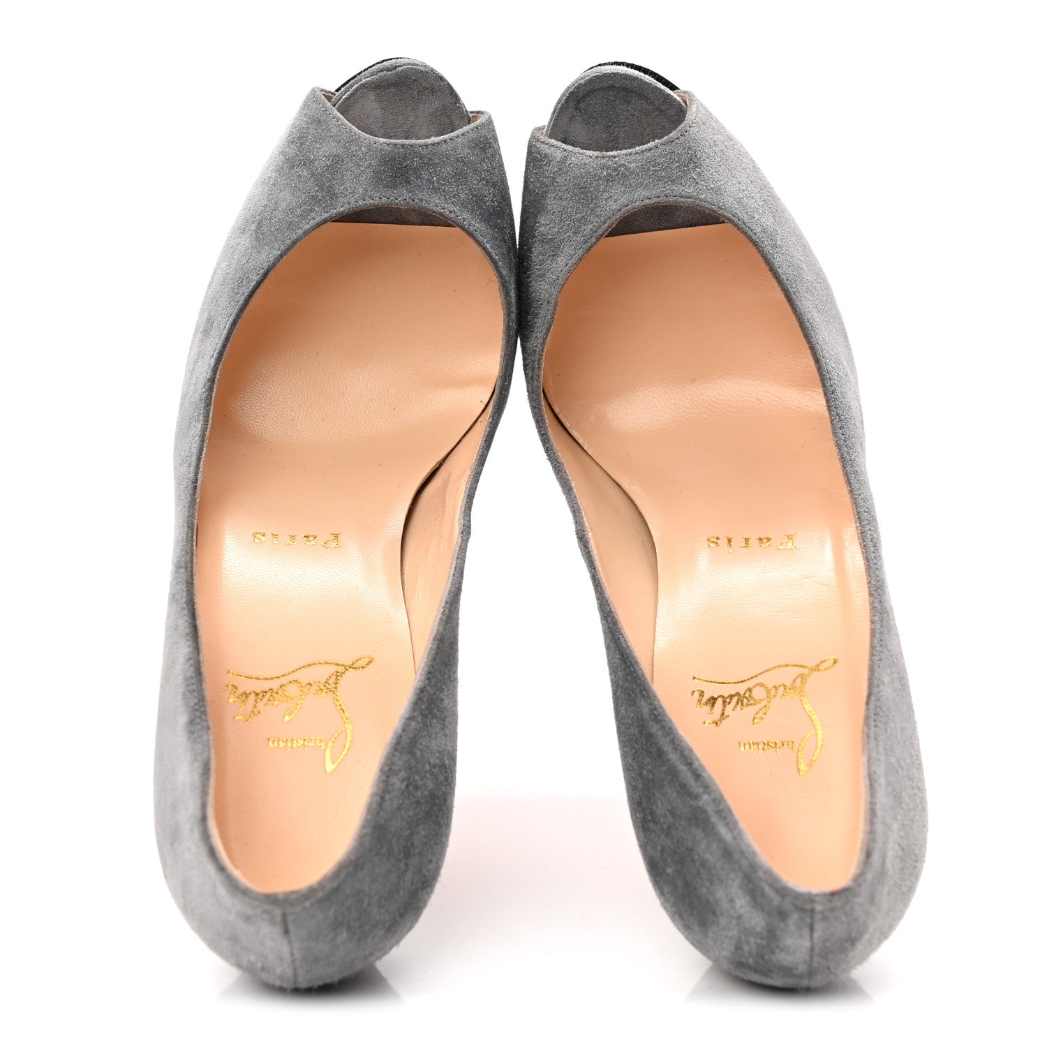Christian Louboutin Suede Palais Royal Trepointe 140 Pumps 37.5
