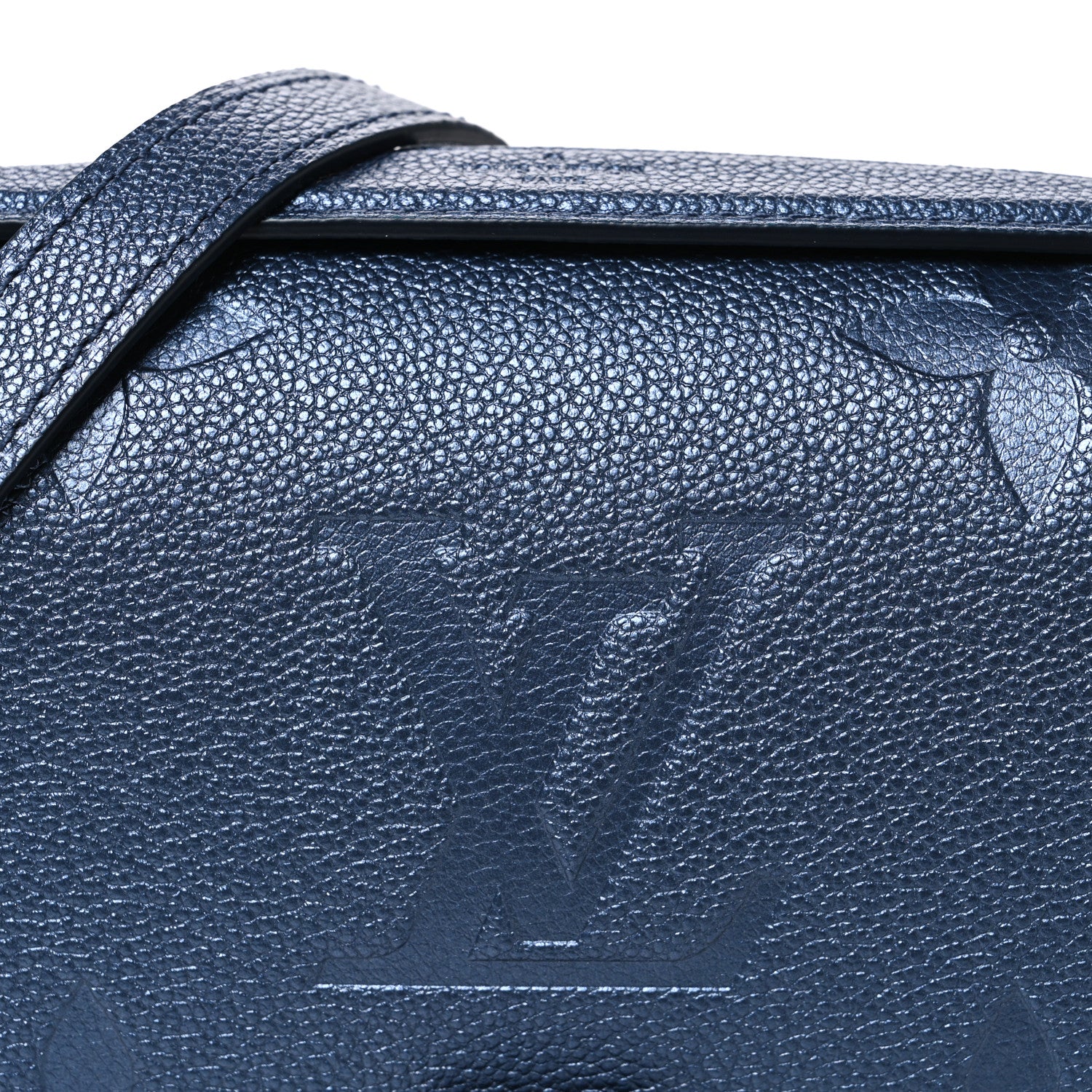 Louis Vuitton Metallic Empreinte Monogram Giant Pochette Metis Navy Nacre 7 of 9