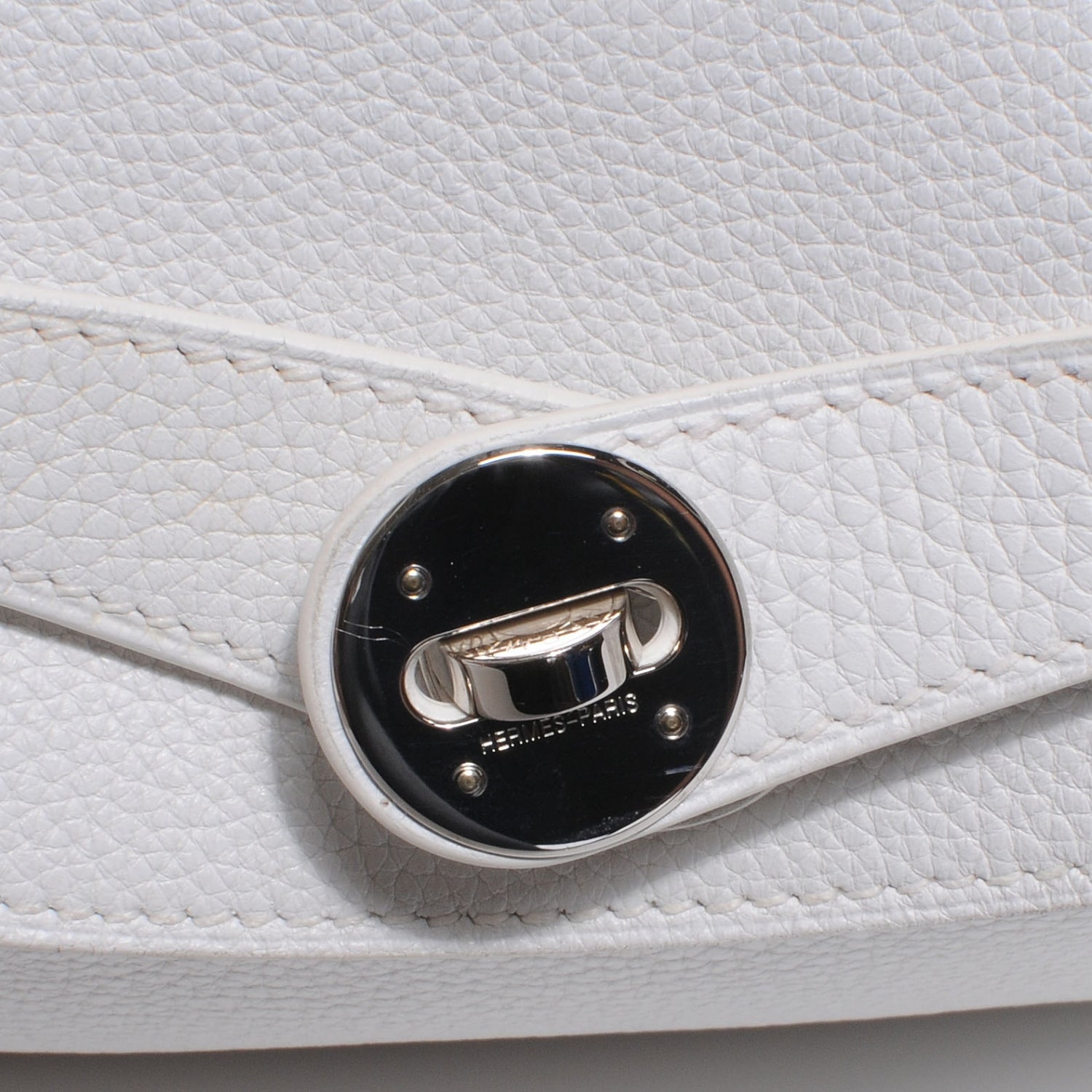 Hermes Taurillon Clemence Lindy 30 White 8 of 8