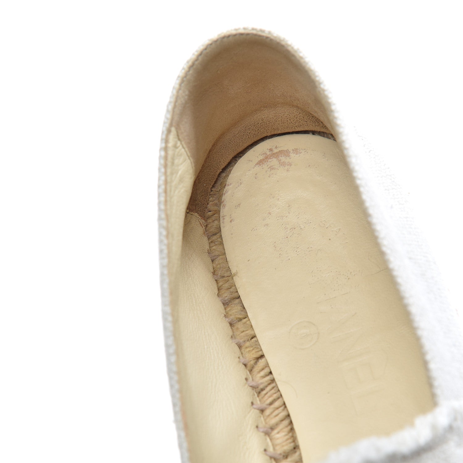 Chanel Linen CC Espadrilles 39 Beige Black 11 of 23