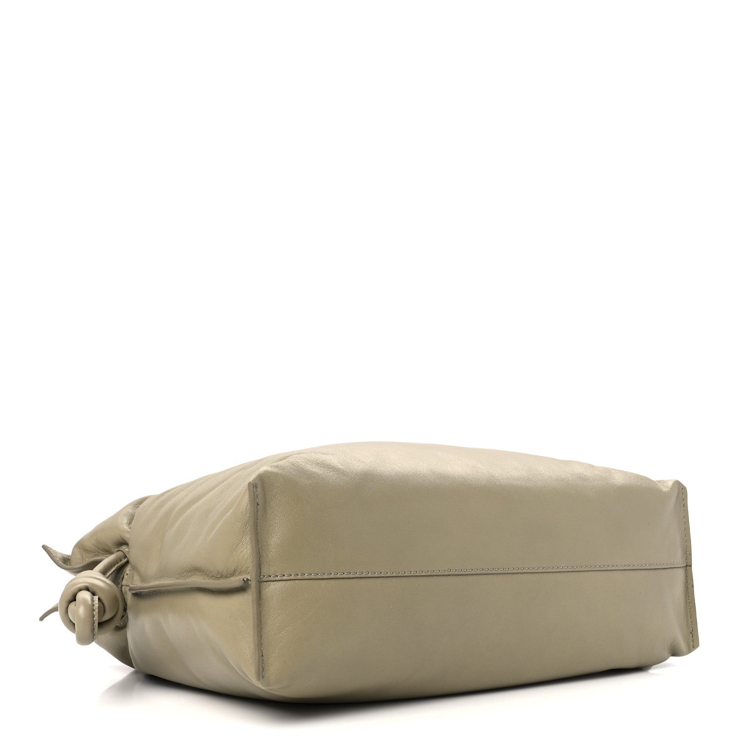 Loewe Shiny Nappa Lambskin Puffer Flamenco Knot Clutch Clay Green 4 of 11