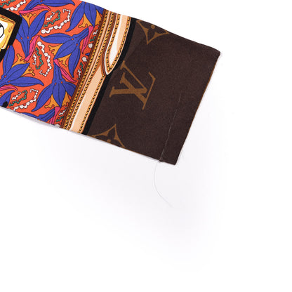 Louis Vuitton Silk Monogram Confidential Garden Bandeau Brown 2 of 5