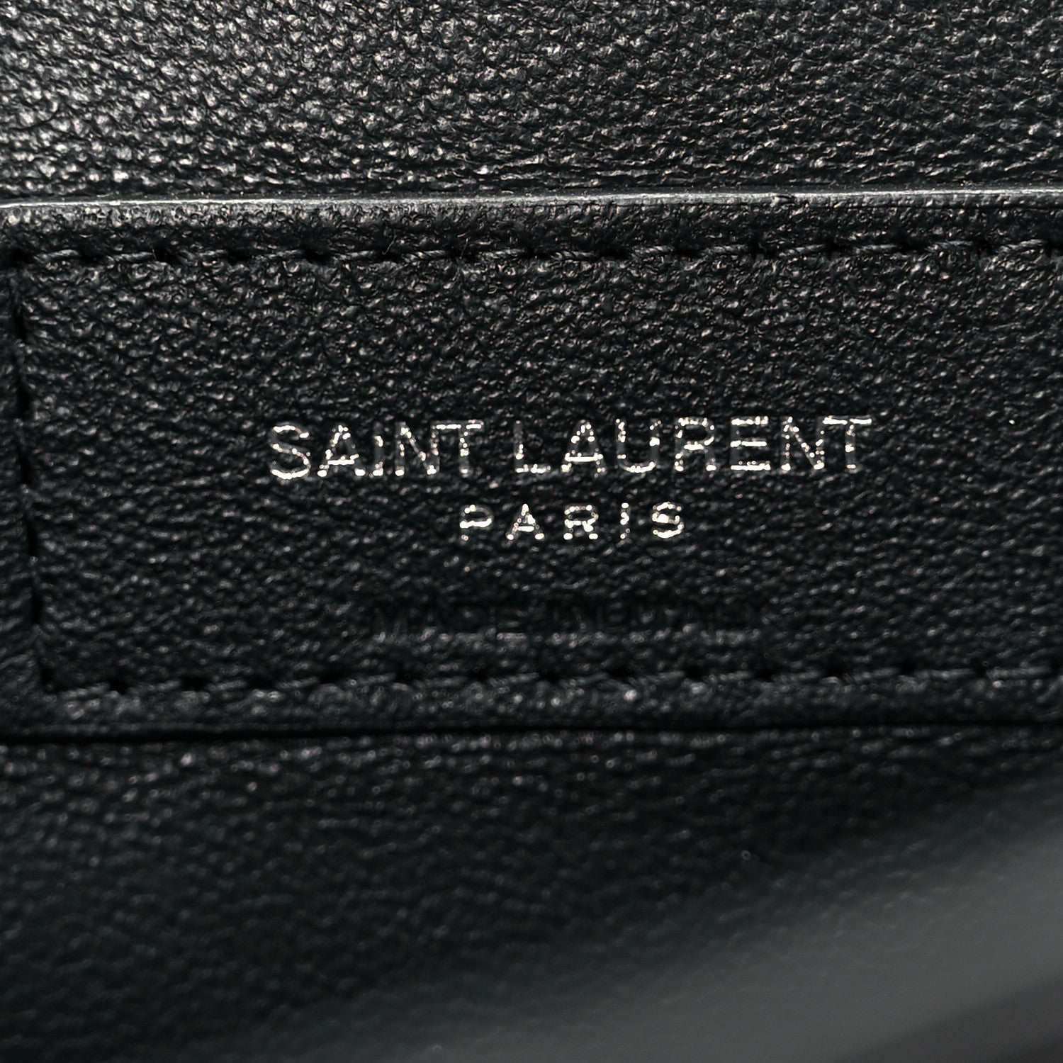 Saint Laurent Lambskin Quilted Kate Clutch Black 7 of 9