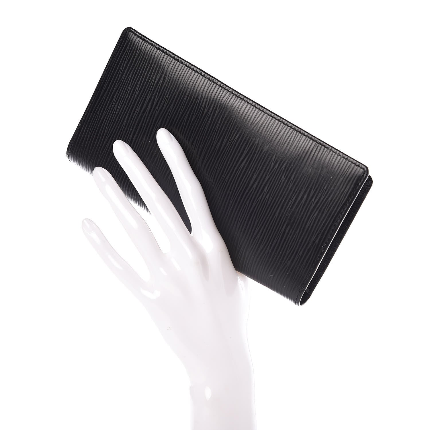 Louis Vuitton Epi Brazza Wallet Black 2 of 8