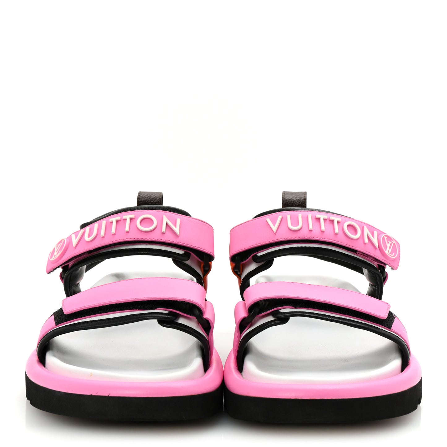 Calfskin Pool Pillow Flat Comfort Sandals 39 Rose Pop Pink