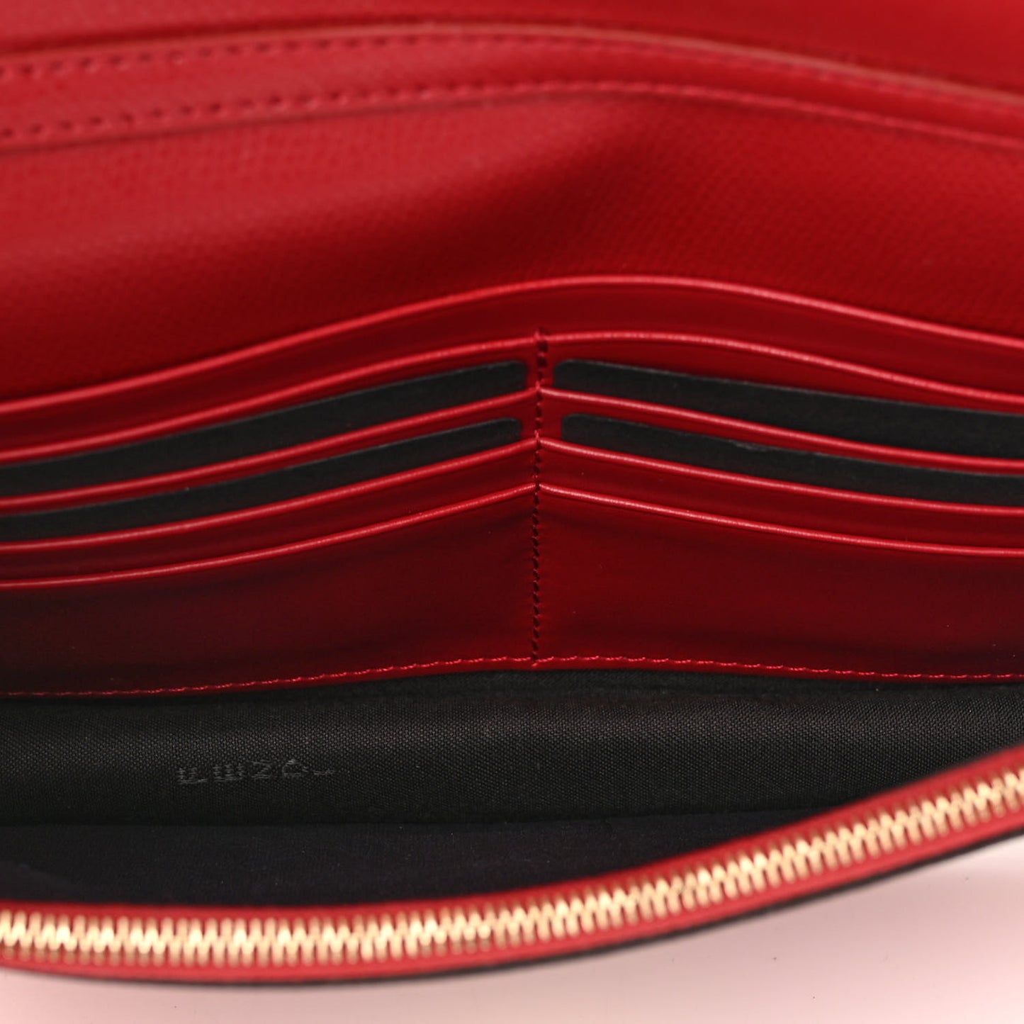 Vitello Cruise F is Fendi FF 1974 Embossed Medium Envelope Wallet On Chain Fragola Maya Black