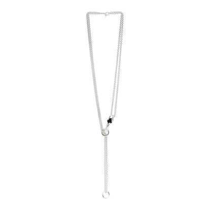 Hermes Sterling Silver GM Galop Long Lariat Necklace 3 of 6
