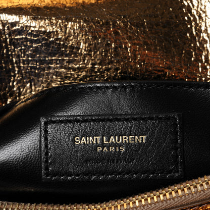 Saint Laurent Metallic Cracked Matelasse Monogram Medium College Bag Bronze 6 of 6