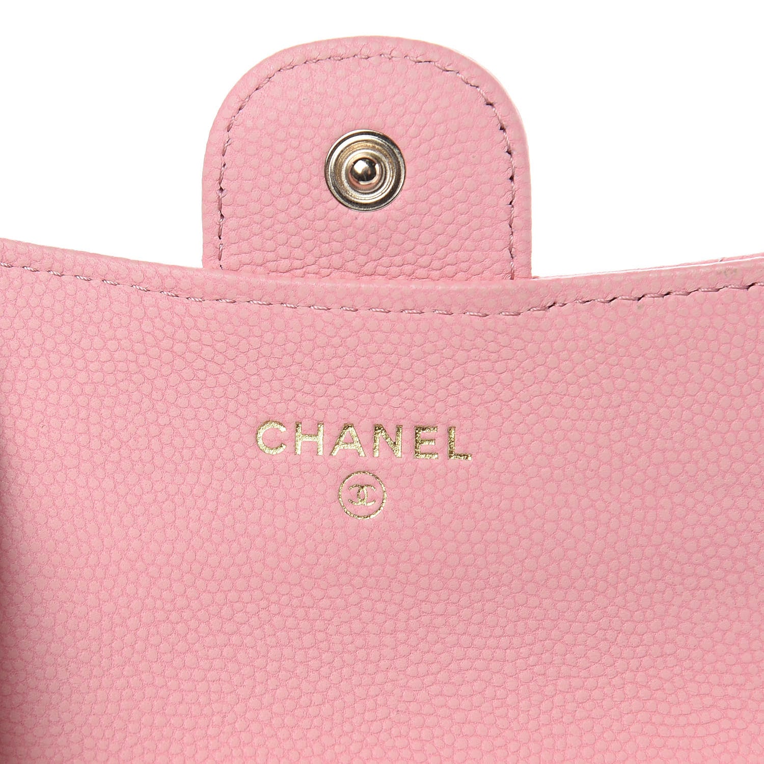 Chanel Caviar Chevron Quilted Flap Card Holder Pink 6 of 11