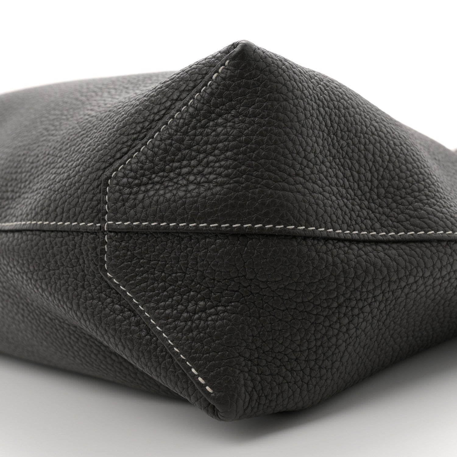 Hermes Taurillon Clemence Double Sens 36 Reversible Tote Graphite Bleu Electrique 15 of 16