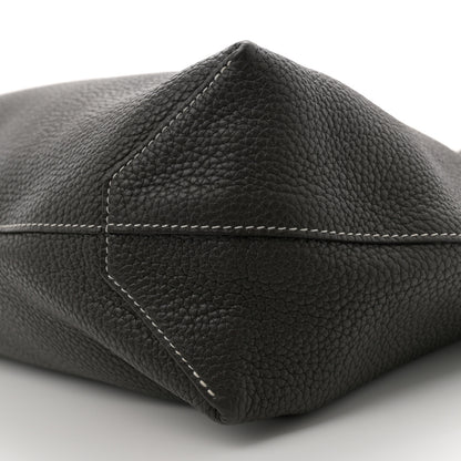 Hermes Taurillon Clemence Double Sens 36 Reversible Tote Graphite Bleu Electrique 15 of 16