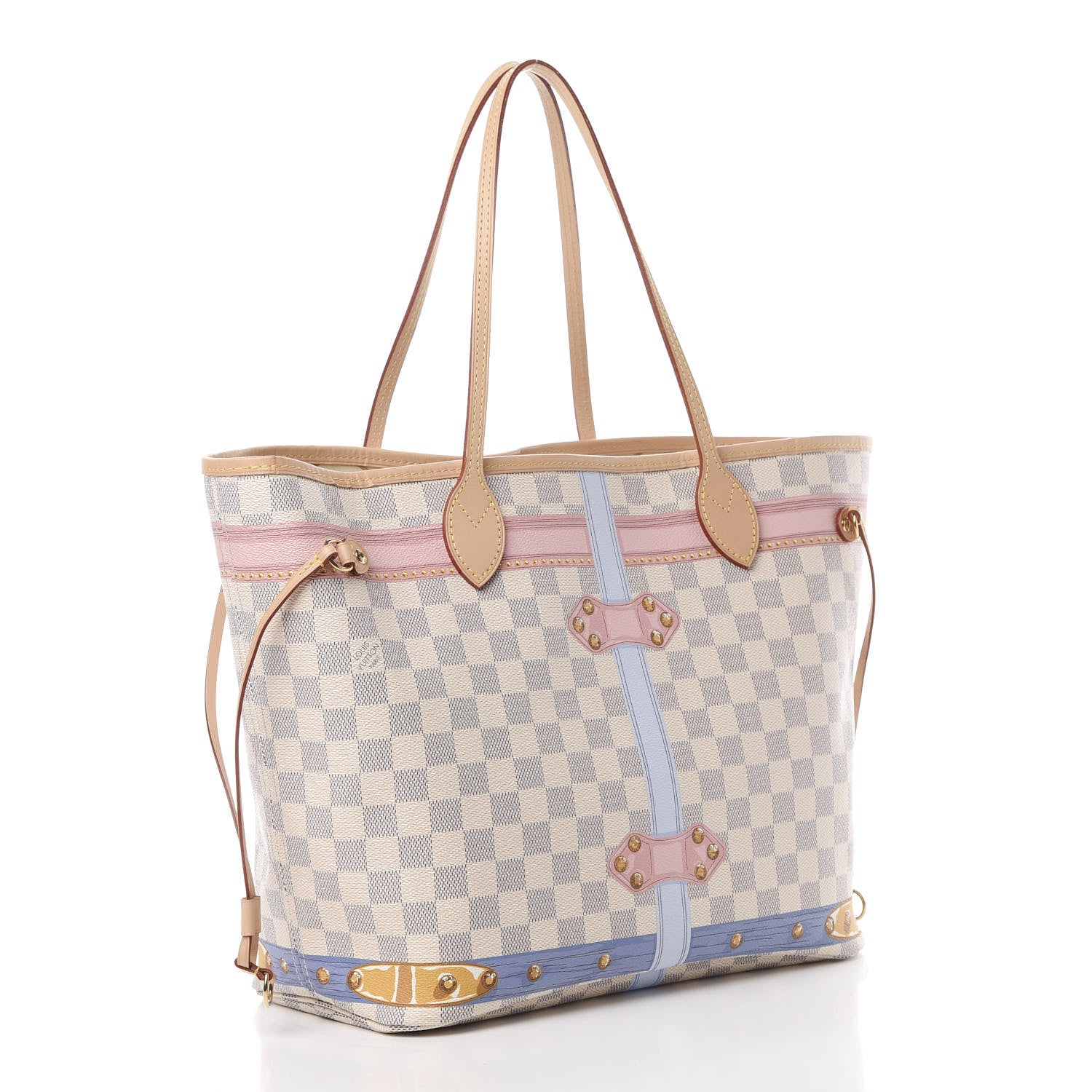 Louis Vuitton Damier Azur Summer Trunks Neo Neverfull MM 3 of 11