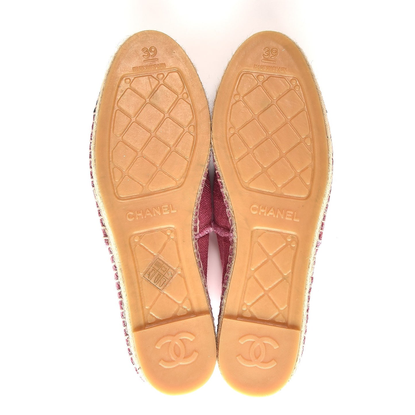 Linen CC Espadrilles 39 Pink