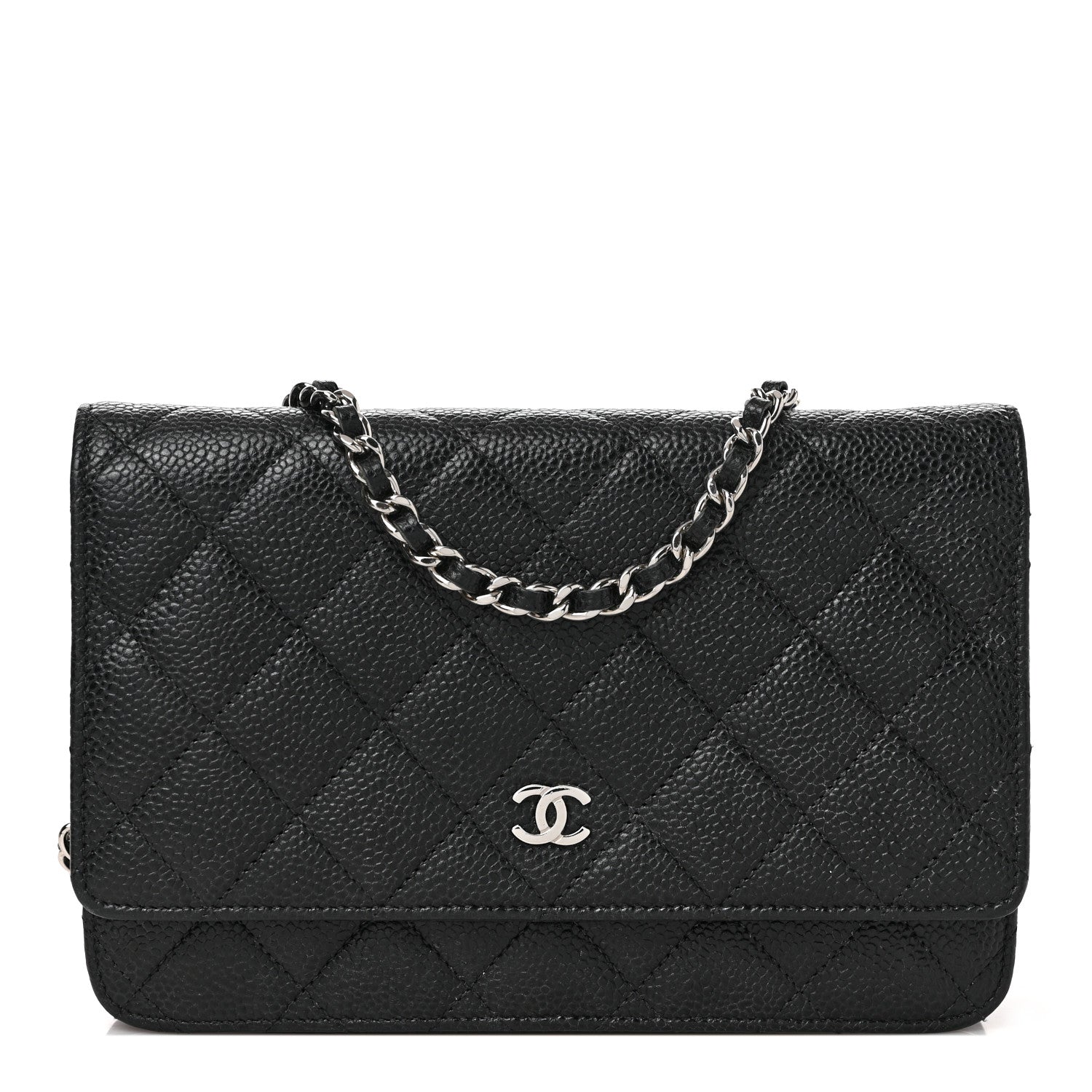 Chanel Caviar Quilted Wallet on Chain WOC Black 1 of 10