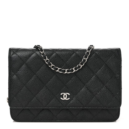 Chanel Caviar Quilted Wallet on Chain WOC Black 1 of 10