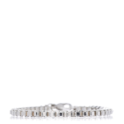 Tiffany Sterling Silver 4mm Venetian Link Bracelet 1 of 5