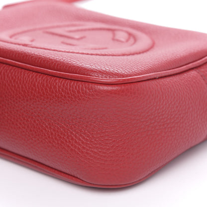Gucci Pebbled Calfskin Small Soho Disco Bag Tabasco Red 10 of 12