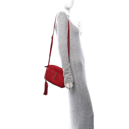 Saint Laurent Lambskin Monogram Lou Camera Bag Eros Red 2 of 10
