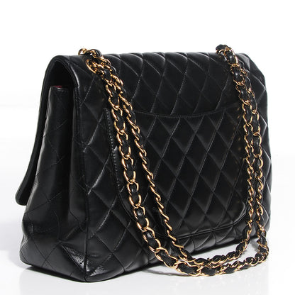 Chanel Lambskin Quilted Maxi Single Flap Black 3 of 7