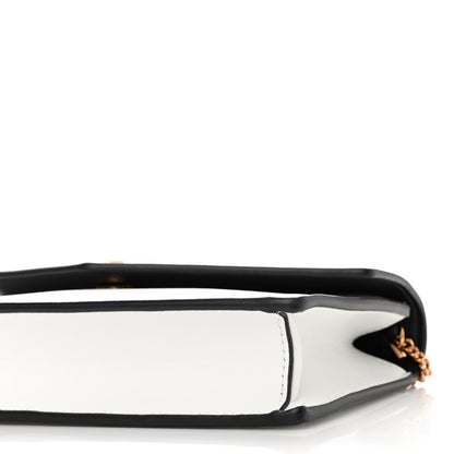 Versace Grained Calfskin Virtus Wallet On Chain White Gold 9 of 9