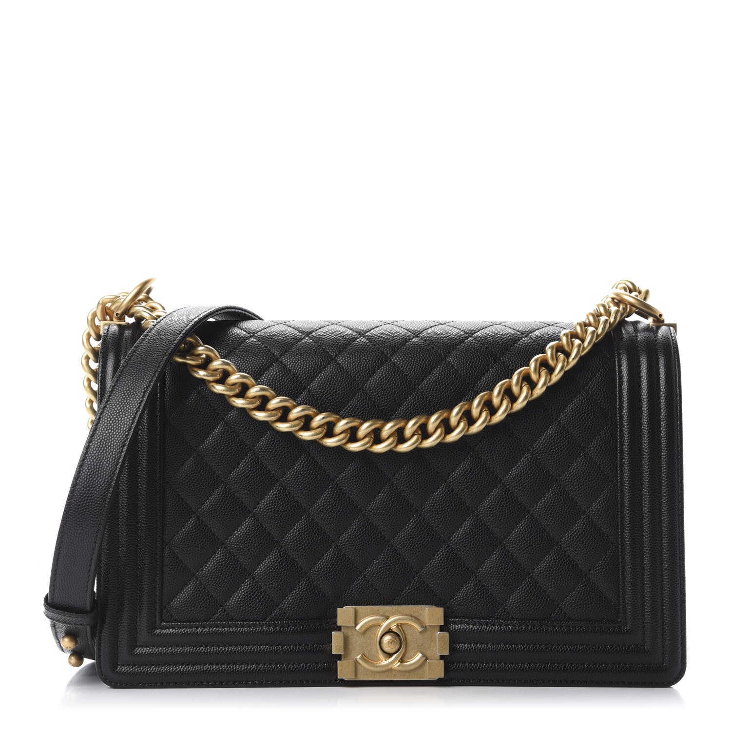 Chanel Caviar Quilted New Medium Boy Flap Black 1 of 11