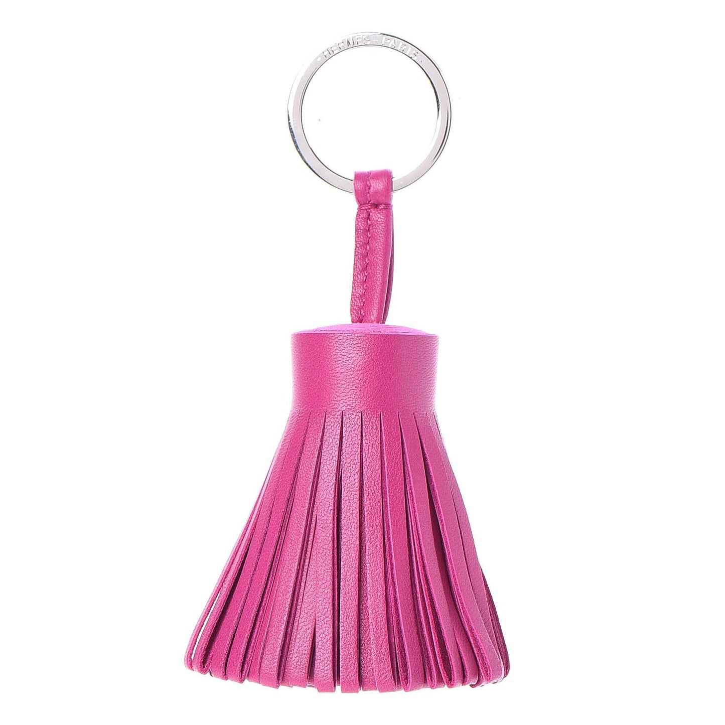 Lambskin Carmen Tassel Key Holder Rose Pourpre