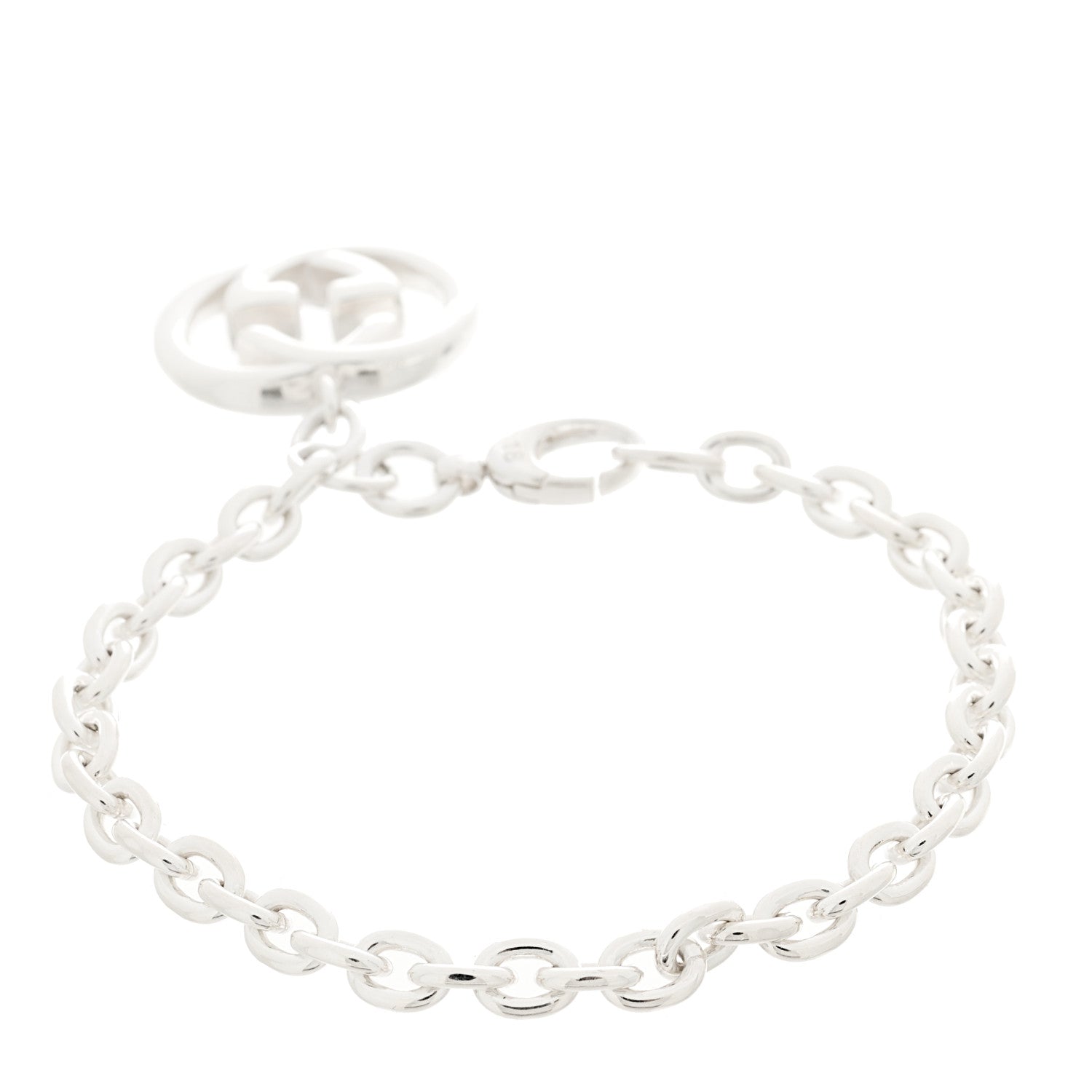Gucci Sterling Silver Britt Charm Bracelet 2 of 5