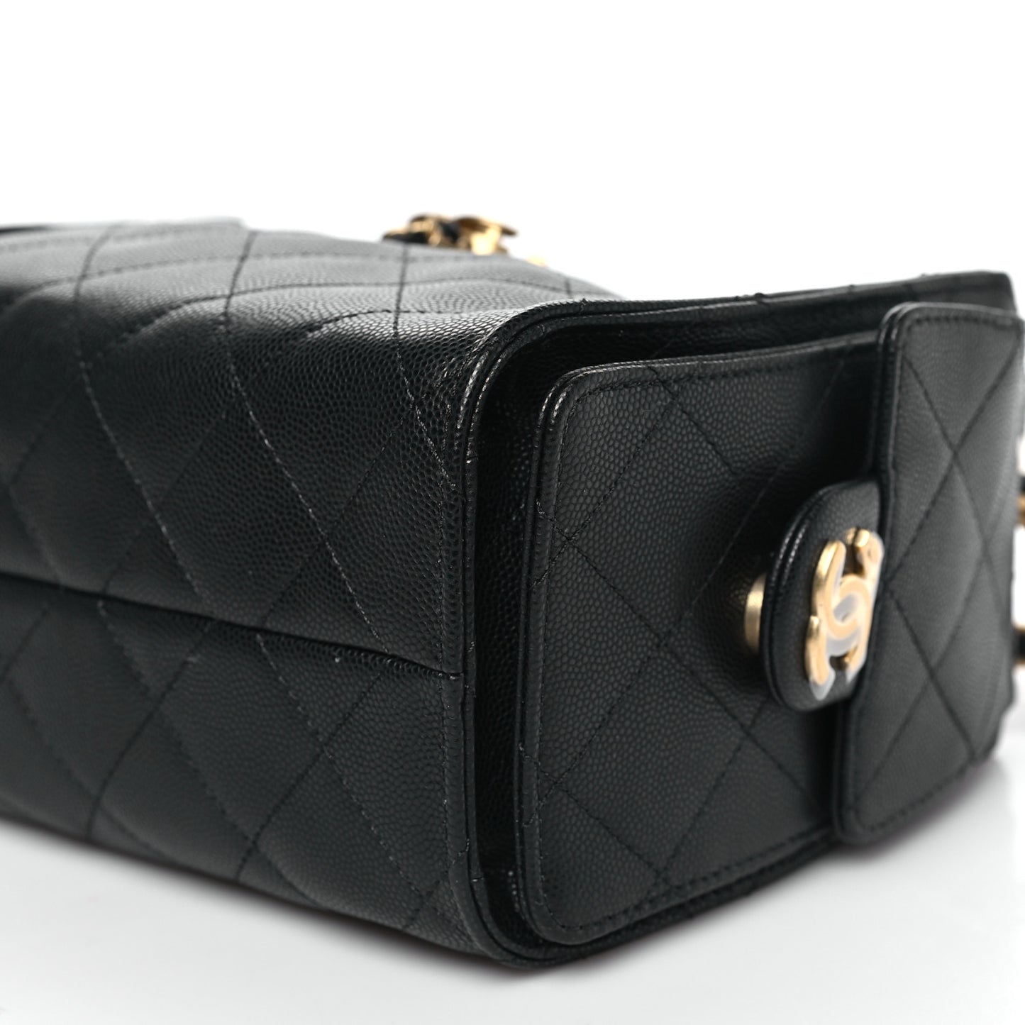 Caviar Quilted Mini Chanel 25 Handbag Black
