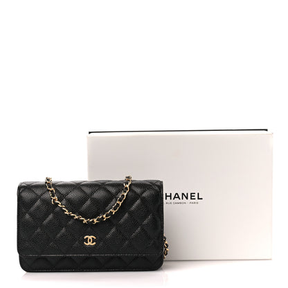 Chanel Caviar Quilted Wallet on Chain WOC Black 12 of 12
