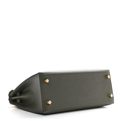 Hermes Epsom Kelly Sellier 25 Vert De Gris 5 of 10