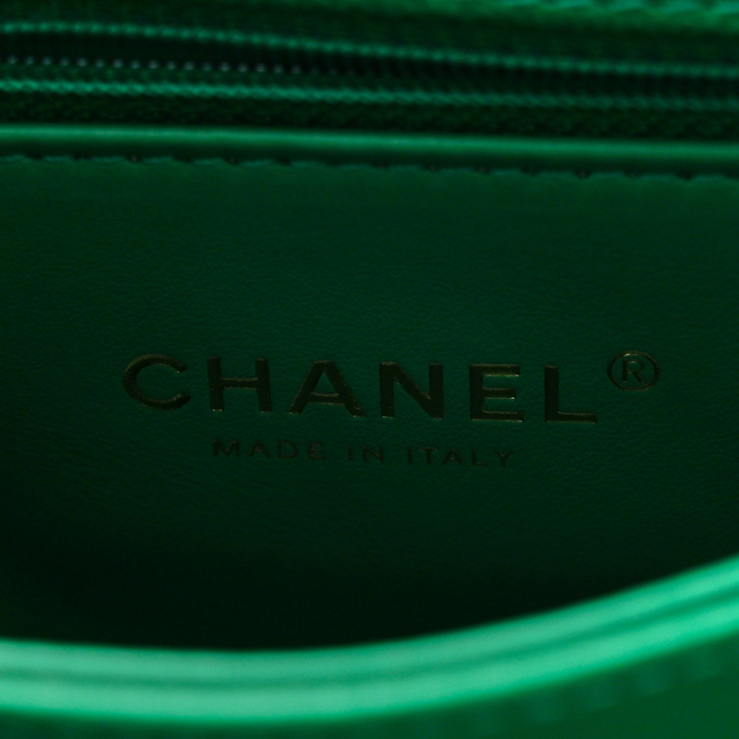 Caviar Quilted Mini Coco Handle Flap Green