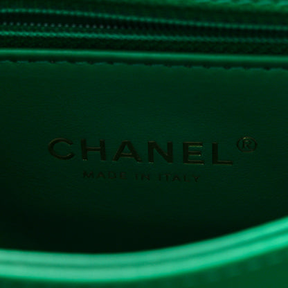 Chanel Caviar Quilted Mini Coco Handle Flap Green 6 of 11