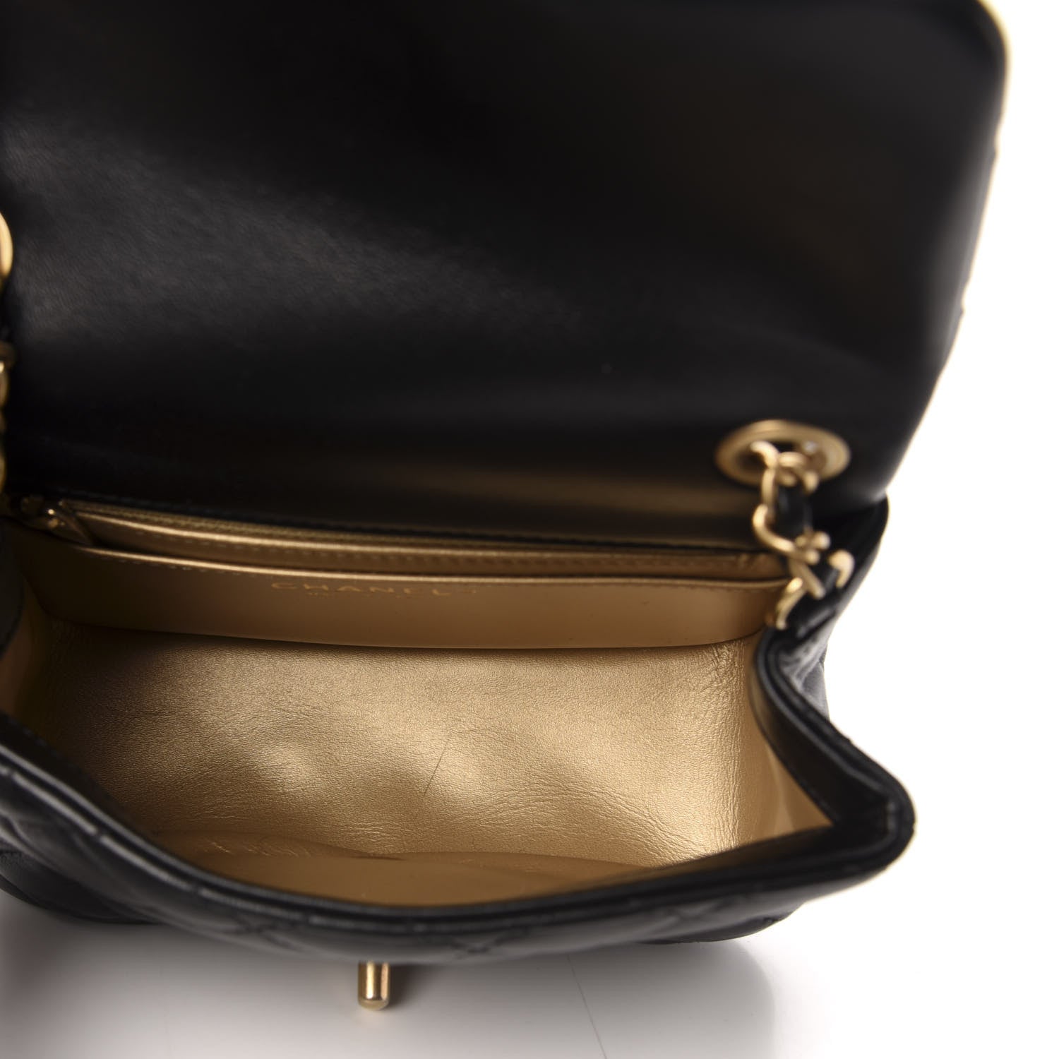 Chanel Lambskin Quilted Mini Pearl Crush Flap Black 5 of 10