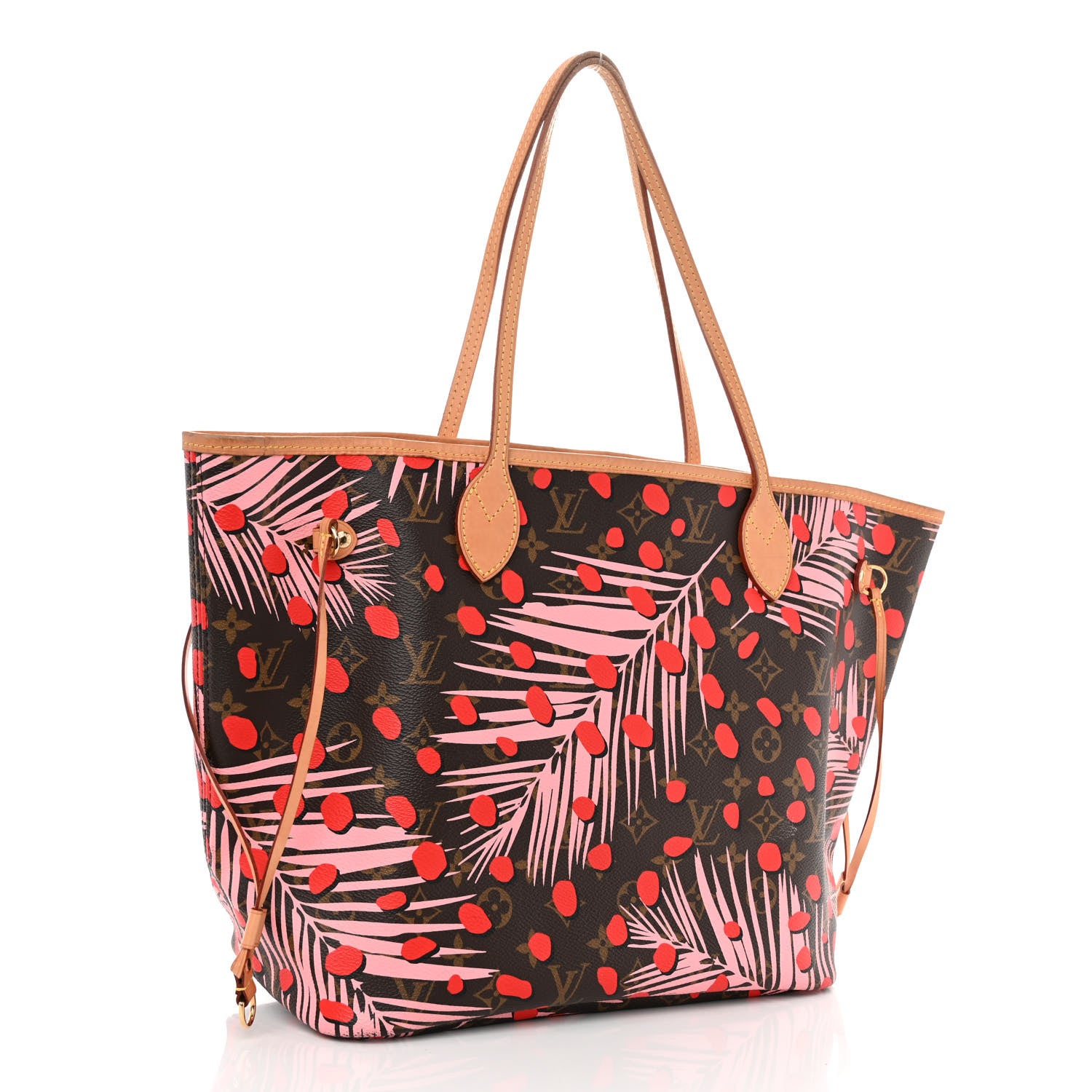Louis Vuitton Monogram Jungle Dots Neo Neverfull MM Sugar Pink Poppy 3 of 10