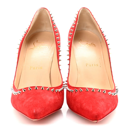 Christian Louboutin Veau Velours Anjalina 85 Pumps 35.5 Loubi 3 of 9
