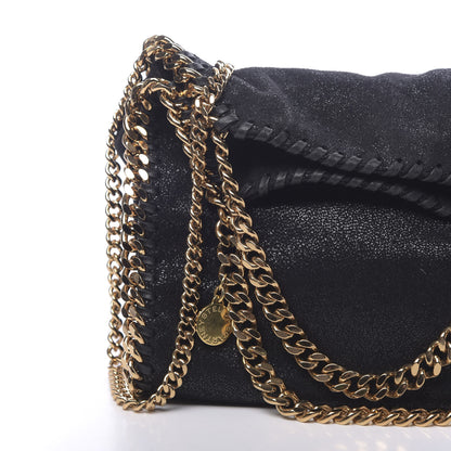 Stella McCartney Shaggy Deer Mini Falabella Fold Over Tote Black 7 of 9