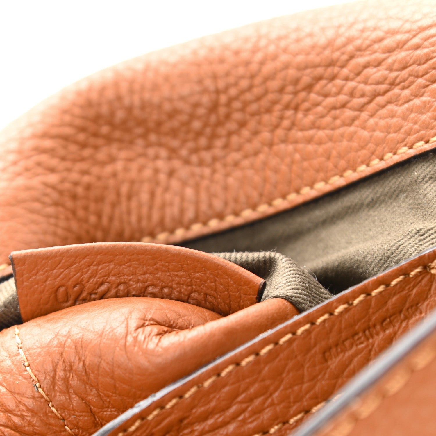 Chloe Calfskin Mini Marcie Round Crossbody Bag Tan 7 of 11