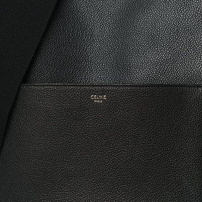 Celine Soft Grained Calfskin Sangle Bucket Bag Black 8 of 11