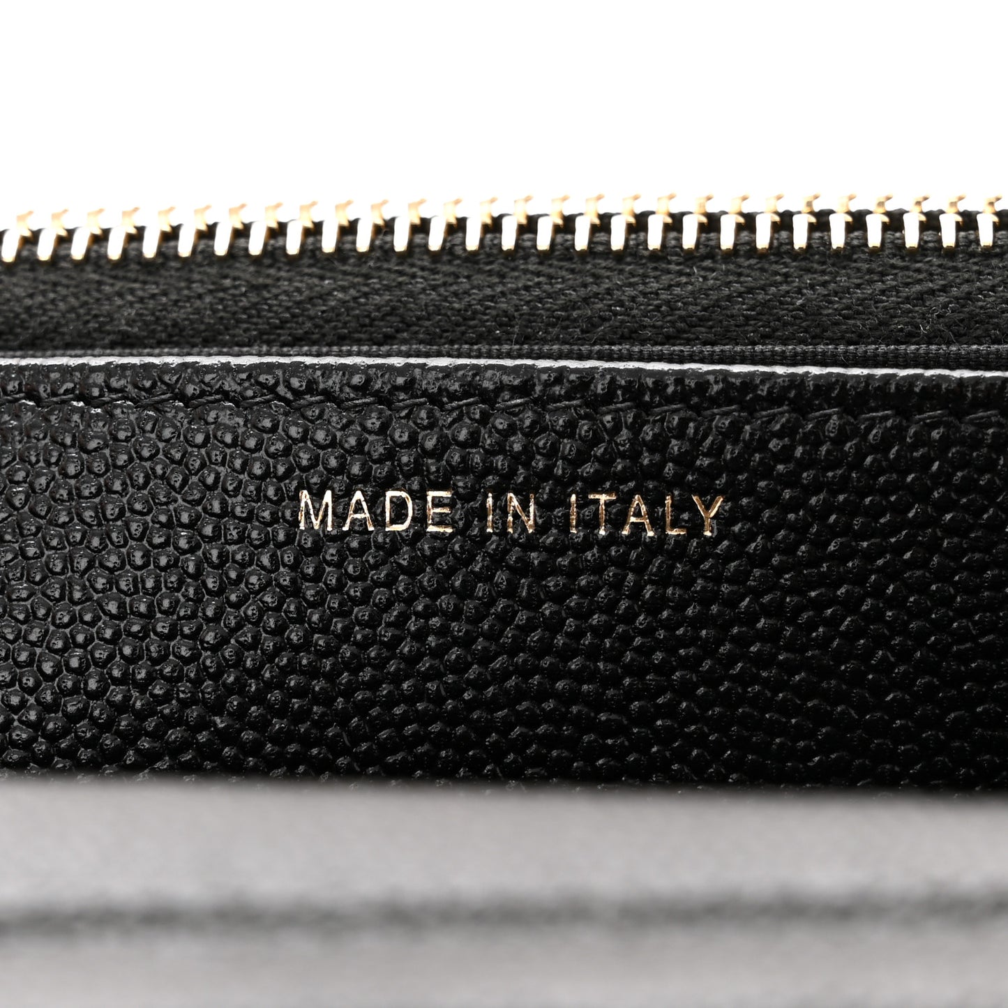 Caviar Quilted Golden Class Wallet On Chain WOC Black